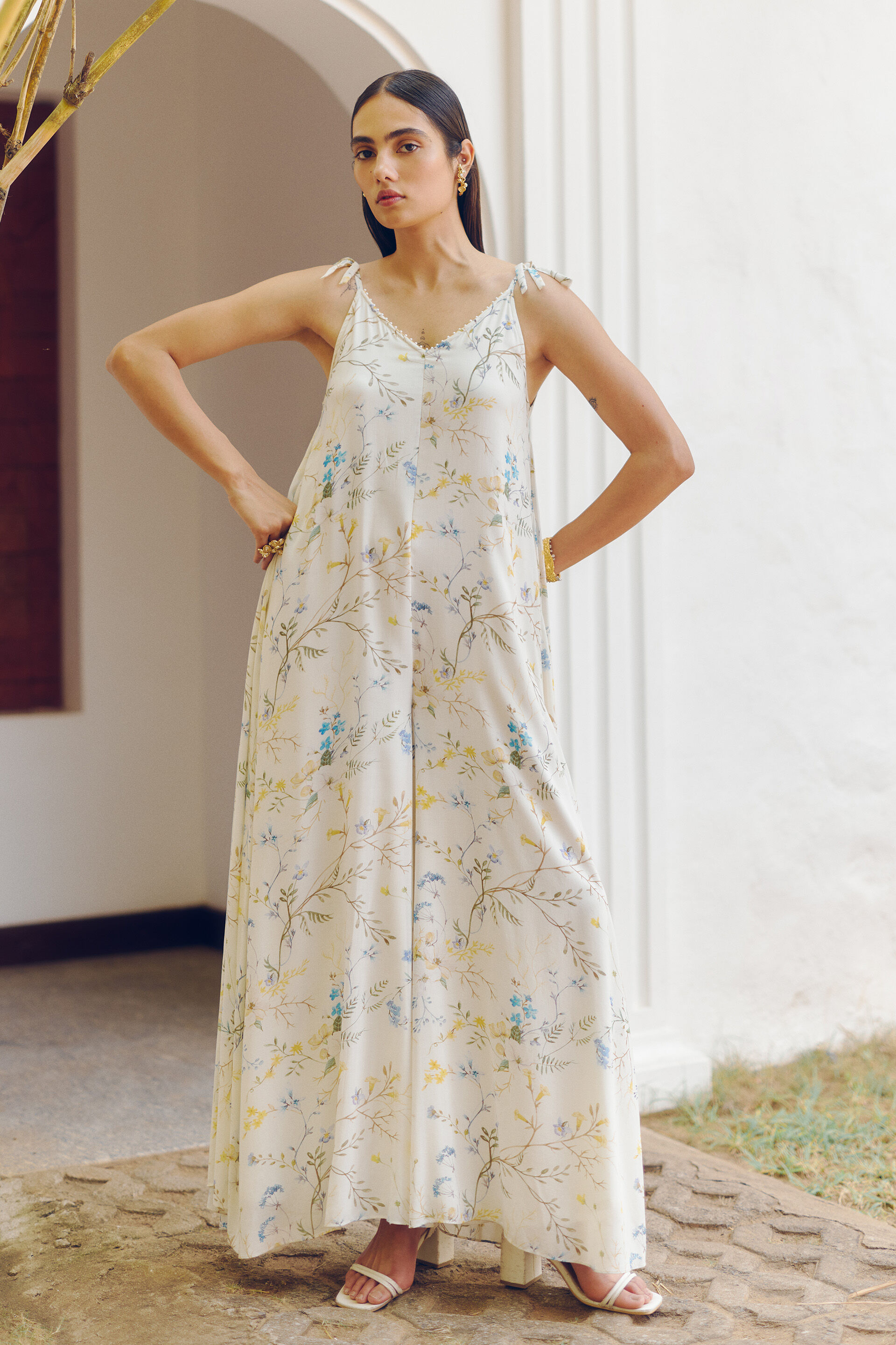 Neforio Jumpsuit, Cream, image 4